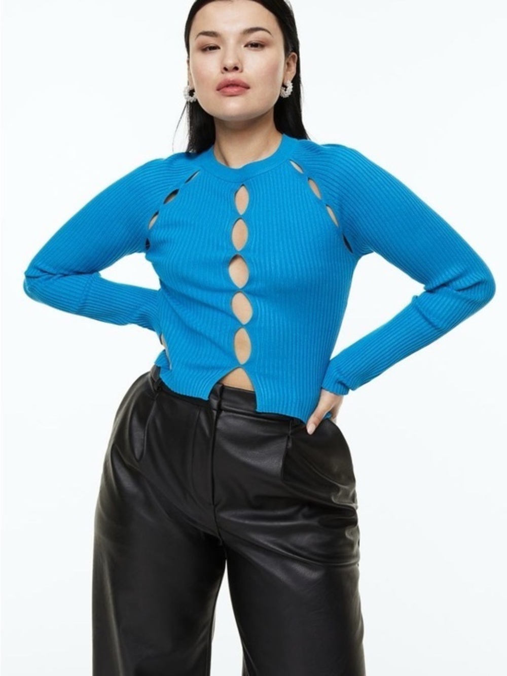 Blue knit Sweater